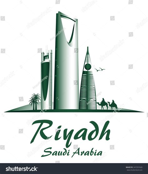 أبراج عفوية وعلى طبيعتها : City Of Riyadh Saudi Arabia Famous Buildings. Editable ...