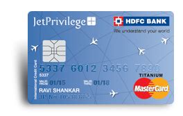 Credit card insider has not reviewed all available credit card offers in the marketplace. Apply For Jet Privilege Hdfc Bank Titanium Credit Card Hdfc Bank