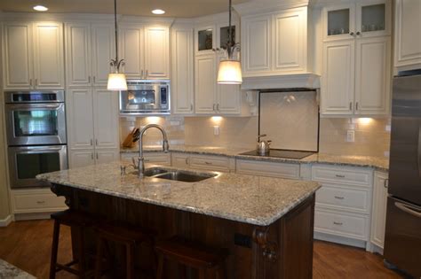 The bright white finish provides a charming and traditional feel perfect in any home. Creamy White Kitchen - Traditional - Kitchen - Atlanta ...