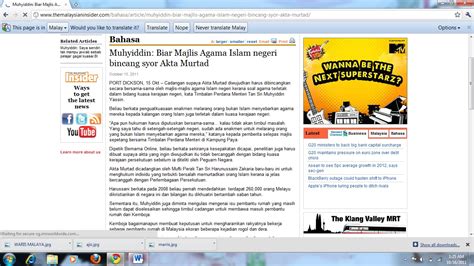 Isu murtad dalam kalangan masyarakat islam di malaysia sebelum datangnya penjajah, hukum islam yang berlaku di malaysia adalah hukum islam bercampur hukum adat1. MURTAD : PERBINCANGAN WAJIB DITERUSKAN. - Salam Perjuangan