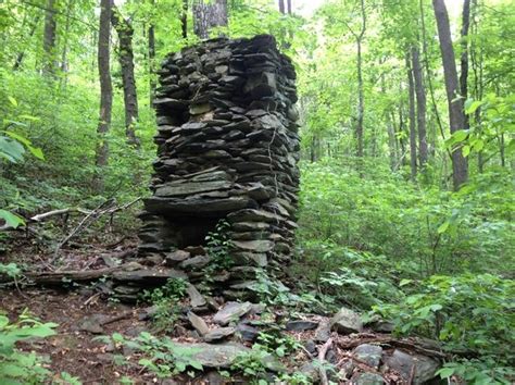 By far the most common mode of transport for getting to the trail is by car. Chimney ruins from old cabin | Appalachian trail ...