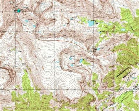 Topographic Map Showing The Photos Diagrams And Topos Summitpost