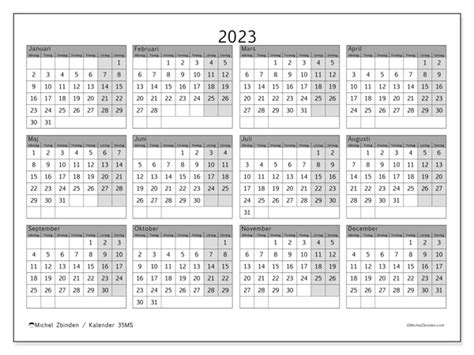 Kalender 2023 För Att Skriva Ut “finland” Michel Zbinden Fi
