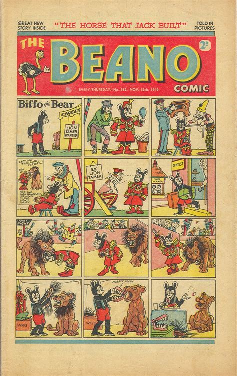 The Beano No382 12th November 1949 Old Comics Cartoon Strip Old