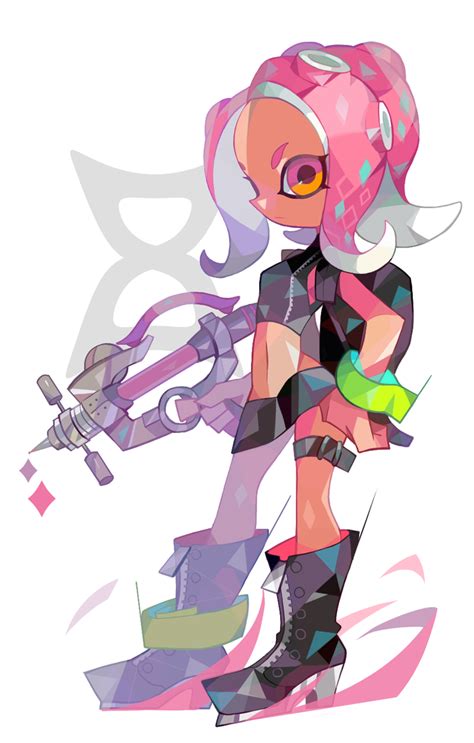 Octoling Octoling Girl And Agent 8 Splatoon And 1 More Drawn By