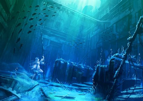 Top Imagen Anime Underwater Background Thpthoangvanthu Edu Vn
