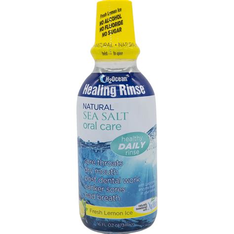 H2ocean Healing Rinse Mouthwash Great Tasting Sea Salt And Xylitol Mouth