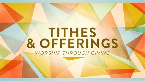 Tithes And Offerings Apostolic Information Service