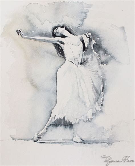 Tatyana Ilieva Art Paintings Watercolor Oil Watercolor Dancer