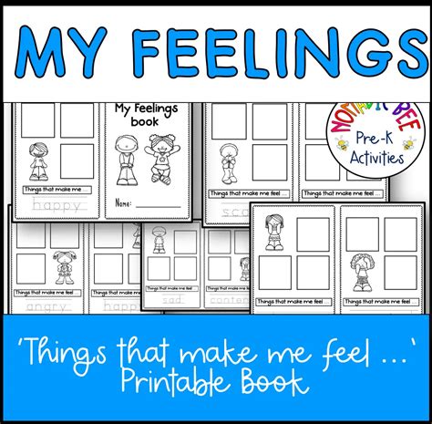 All About My Feelings Printable Book Nbprekactivities