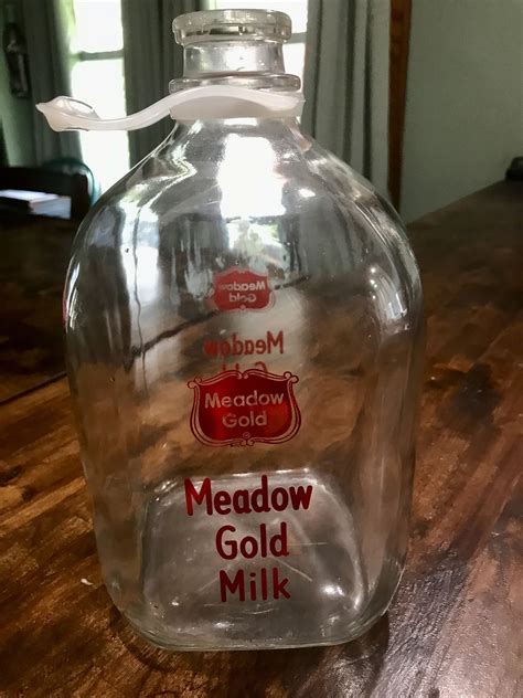 Vintage 1 Gallon Meadow Gold Milk Jug Gold Milk Milk Jug Jugs