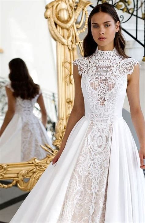 25 Turtleneck Wedding Dresses For Modern Brides Weddingomania
