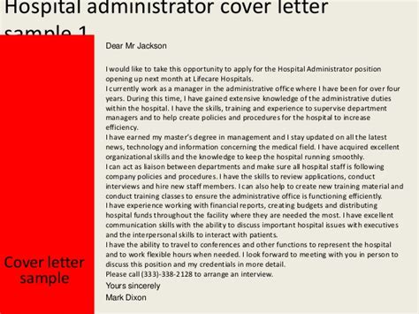 I solved the problem of writing with this designer and described my skills in a short concise letter format. Cover letter for hospital administrator resume - cheap ...
