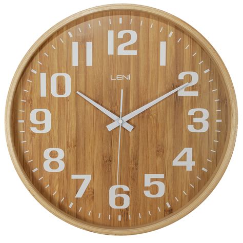 Leni 40cm Bamboo Wood Wall Clock Bunnings Australia