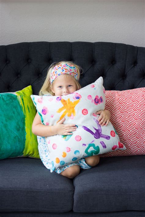 Scrappy owl pillow with tutorial. How to Turn Kids Art into Pillows! | Design Improvised