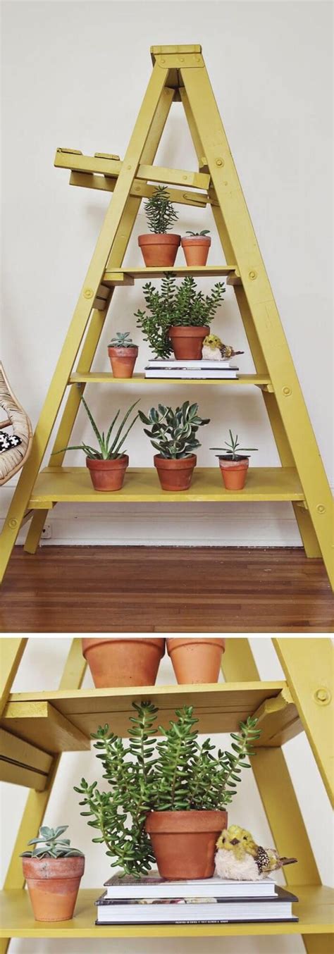 45 clever repurposed diy old ladder ideas and designs with tutorials old ladder ideas old