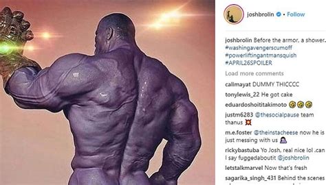 Josh Brolin Jokes About Nude Thanos Rebukes Avengers Endgame Spoilers