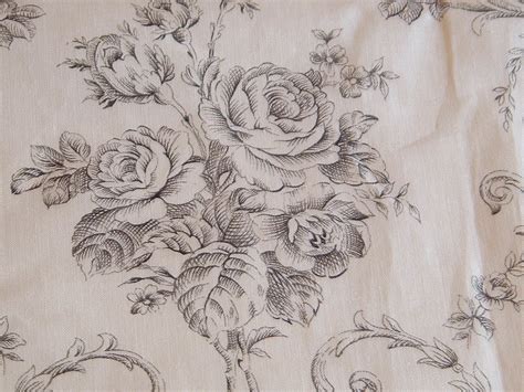 Like you wanted to put a toilet in your front yard and plant flowers in it. vintage-french-fabric-textile-toile-black-cream | French ...