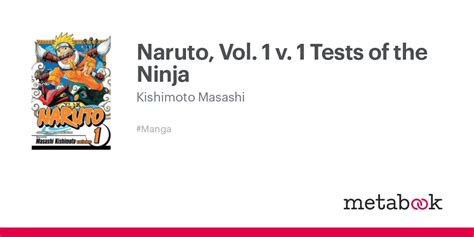 Naruto Vol 1 V 1 Tests Of The Ninja Kishimoto Masashi Metabookgr