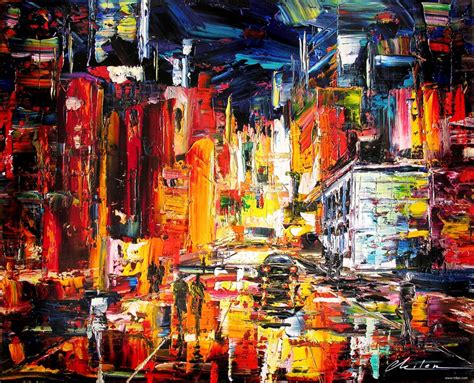 Abstract Cityscape Abstract Paintings Amazing Original Abstract