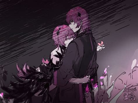 Anime Couple Drawing Art Wallpaper, HD Anime 4K Wallpapers, Images