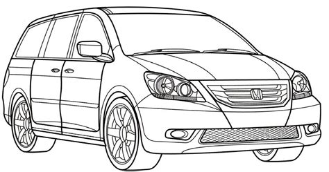 Shop art coloring pages & more. Honda Odyssey Coloring Page - Honda car coloring pages ...