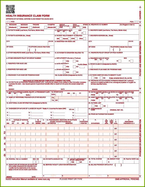Free Hcfa 1500 Form Form Resume Examples Wjydzma2kb