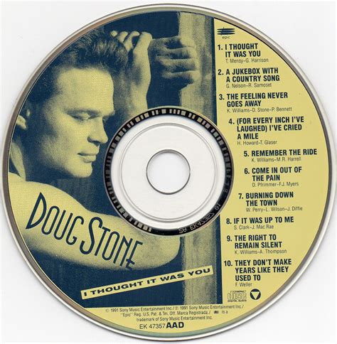 Doug Stone I Thought It Was You 1991 Cd Discogs