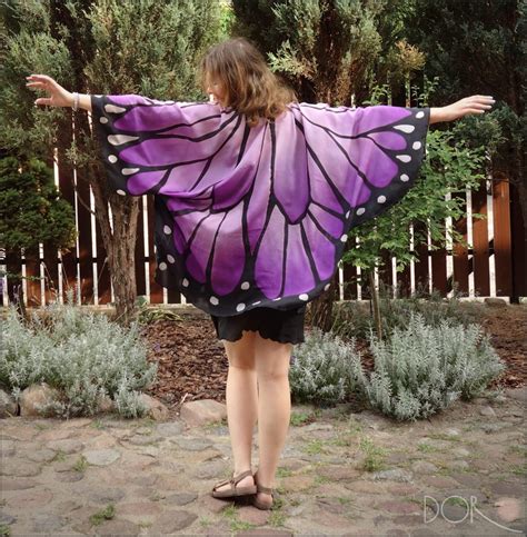 Monarch Butterfly Kimono Hand Painted Silk Kimono Made To Etsy