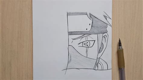 How To Draw Kakashis Eye Naruto Art Step By Step Tutorial Youtube
