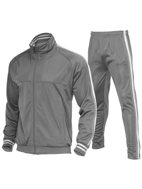 Mens Sweatsuits 2 Piece Casual Athletic Long Sleeve Tracksuit Set