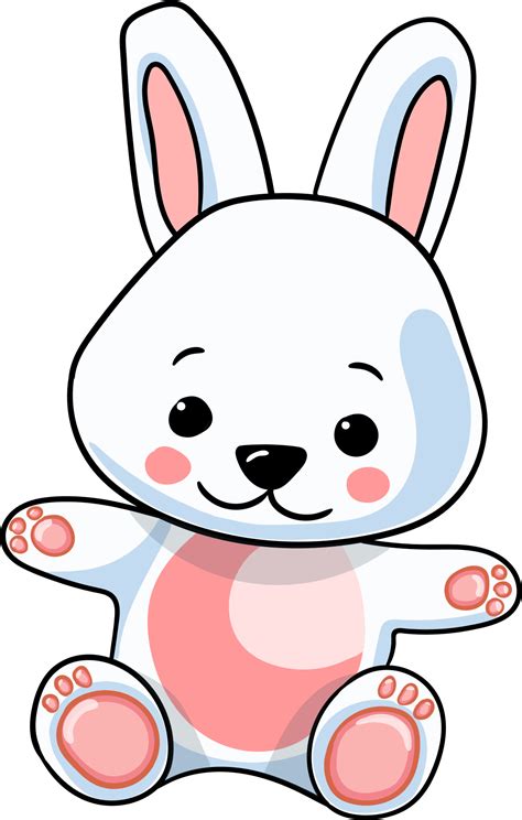 Premium Vector Cute Cartoon White Rabbits Vector Art Fgqualitykfthu