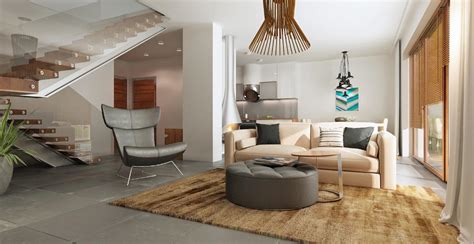 Tapeten wohnzimmer , vliestapeten, die frische ins wohnzimmer bringen, moderne orange flur: Wohnideen - Wohnzimmer - FamBau