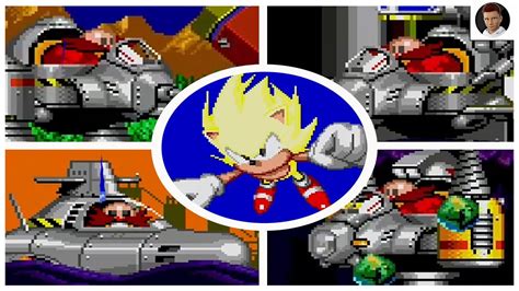 Sonic The Hedgehog 2 All Bosses As Super Sonic Ending No Damage