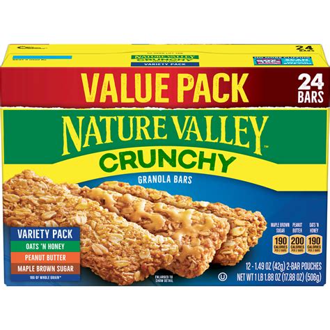 Nature Valley Value Size Crunchy Granola Bars Variety Pack 24 Count