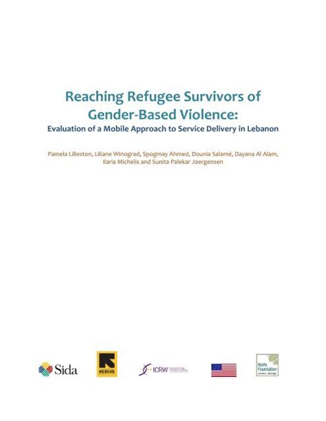 Reaching Refugee Survivors Of Gender Based Violence