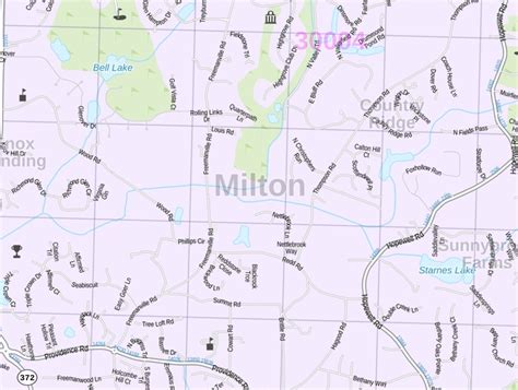 Milton Map Georgia