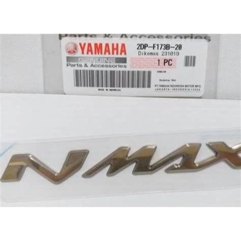 Jual Emblem Logo Lambang Tulisan 3D Gold Yamaha NMax N Max 2DP F173B 20