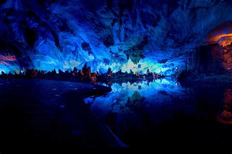 Les Grottes De Guilin Chine Les Sites Naturels Les Plus Colorés Sur