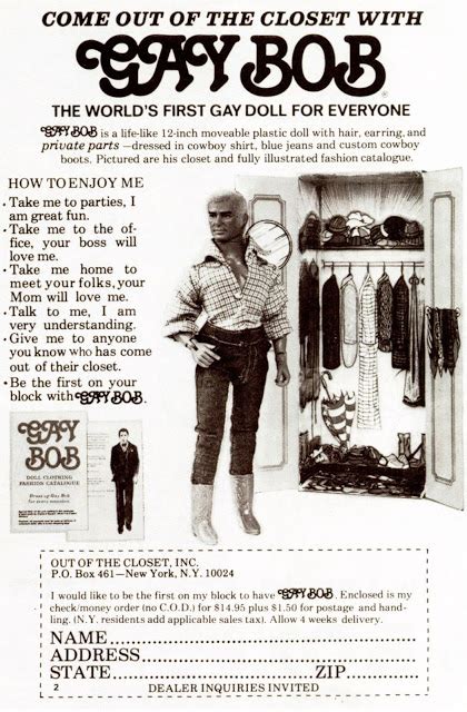 meet gay bob the 1977 doll that urged people to come out of the closet kqed