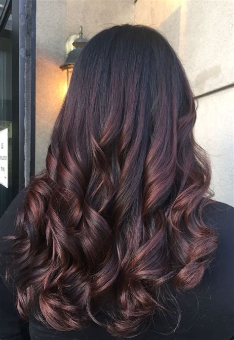 Burgundy Balayage By Askforamy Askforamy Ombre Hair Color Hair Color