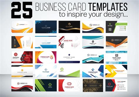 25 Free Business Card Templates Idea Landing Blog