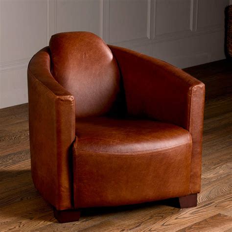 Vintage Leather Low Club Armchair By The Orchard Furniture