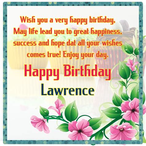 Happy Birthday Lawrence