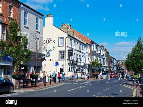 The High Street In Driffield East Yorkshire England Uk Stock Photo