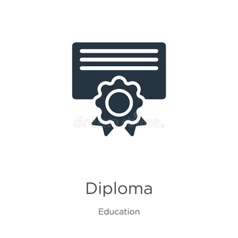 Diploma Icon Vector Trendy Flat Diploma Icon From Education Collection