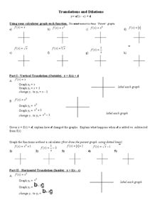 Some of the worksheets displayed are transformations of graphs date period, work parent functions transformations, transformations of functions name date, 1 graphing parent functions and. Parent Functions Transformations Worksheet for 8th - 11th ...