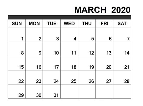 Printable And Editable Calendar 2020 Printable Calendar Design