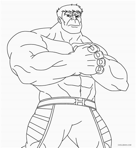 Dibujos de Hulk para colorear - Páginas para imprimir gratis