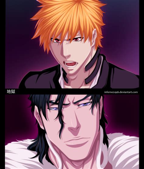 Bleach 475 Ichigo And Ginjou By Inferno2446 On Deviantart Bleach